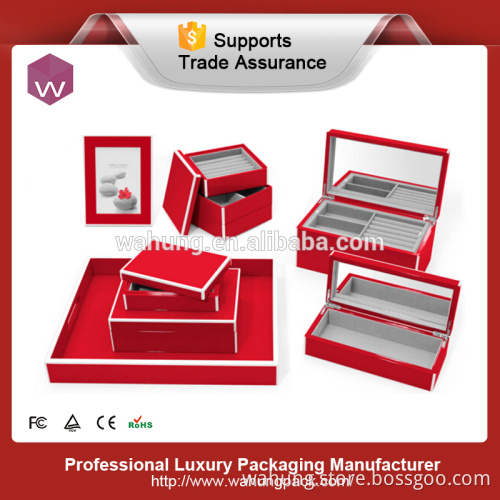 Best quality jewelry storage gift box packing wooden box